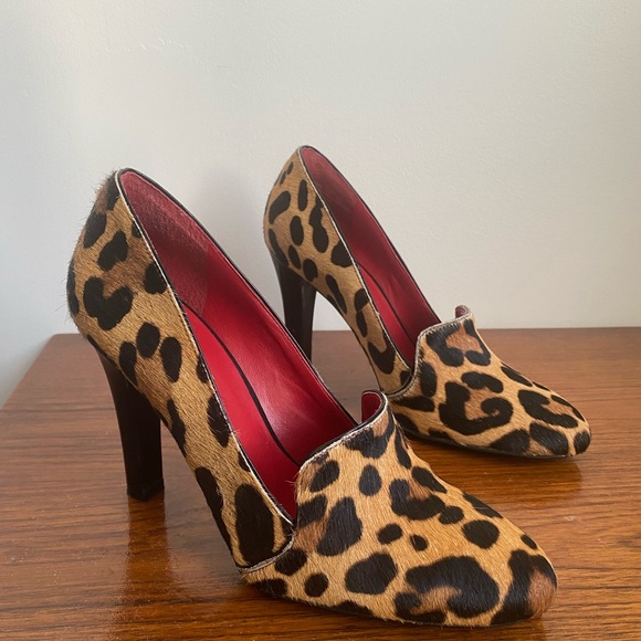Nine West Leopard Print Heels - Picture 2 of 14